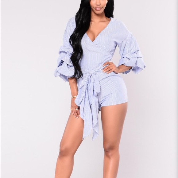 Fashion nova Striped romper - Picture 1 of 7